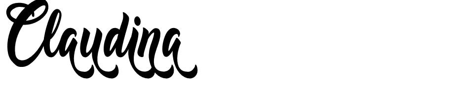 Claudina font